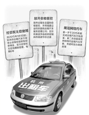 杭州出租車改革一錘定音 主城九區(qū)最快年底實現(xiàn)“同城同價”